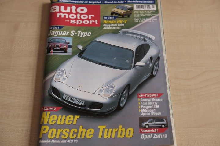 Deckblatt Auto Motor und Sport (07/1999)